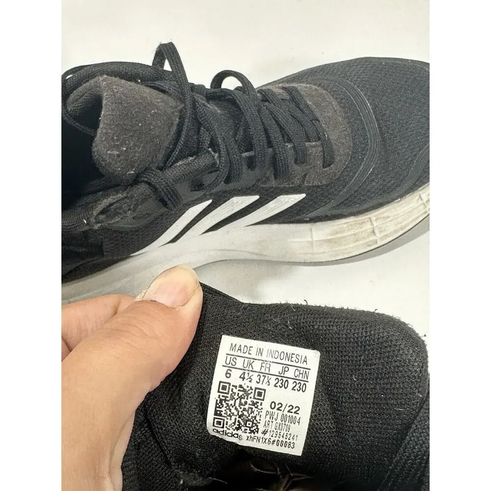 Adidas‎ Duramo GX0709 Black/White Running Shoes Woman’s Size 6